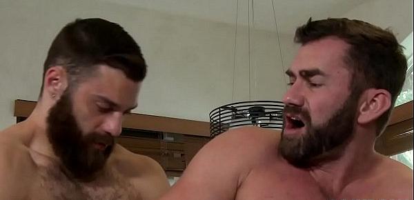  Horny gay couple makes love